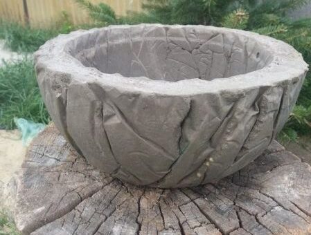 Beton virágtartó készítése saját kezűleg