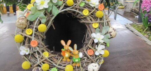 Természetes alapú húsvéti dekorációk