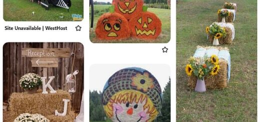 szalmabála dekorációk kreatívan