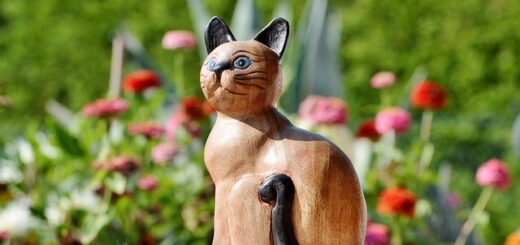 állati talizmán macska figura