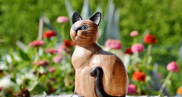 állati talizmán macska figura