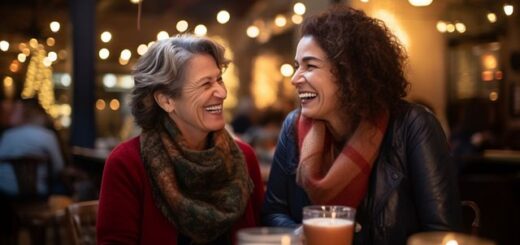 két hölgy beszélget