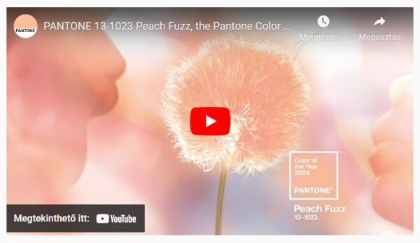 204 színe: a Peach Fuzz (barackpihe) 