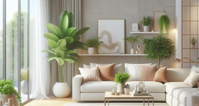 vegyszermentesen tisztított nappali szoba