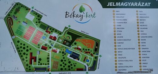 Bókay-kert térkép