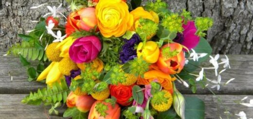 színes ballagási csokor