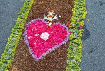 Úrnapja virágszőnyege Csömörön